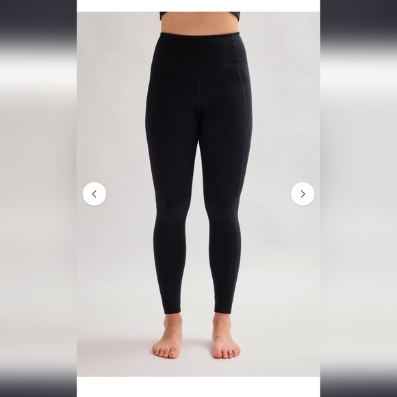 girlfriend collective Pants - Girlfriend Collective Black Compressive High-Rise Legging Large 23.75"